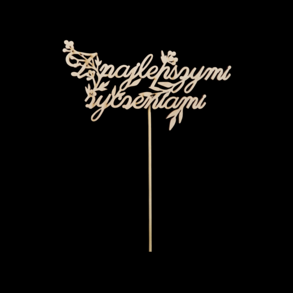 Z najlepszymi życzeniami - topper - obrazek 2