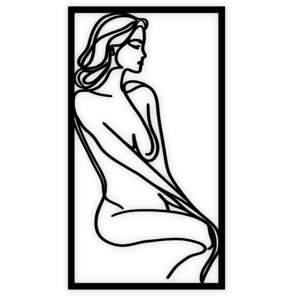 One Line Art, Kobieta Siedząca - obrazek 7