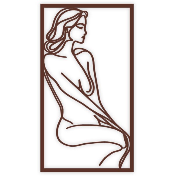 One Line Art, Kobieta Siedząca - obrazek 9