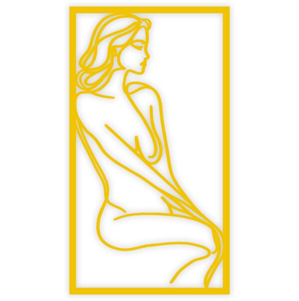 One Line Art, Kobieta Siedząca - obrazek 14