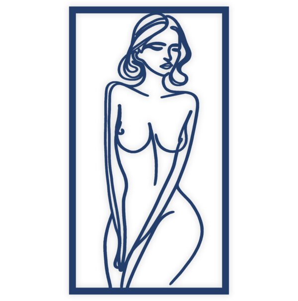 One Line Art, Kobieta Stojąca Przodem - obrazek 8