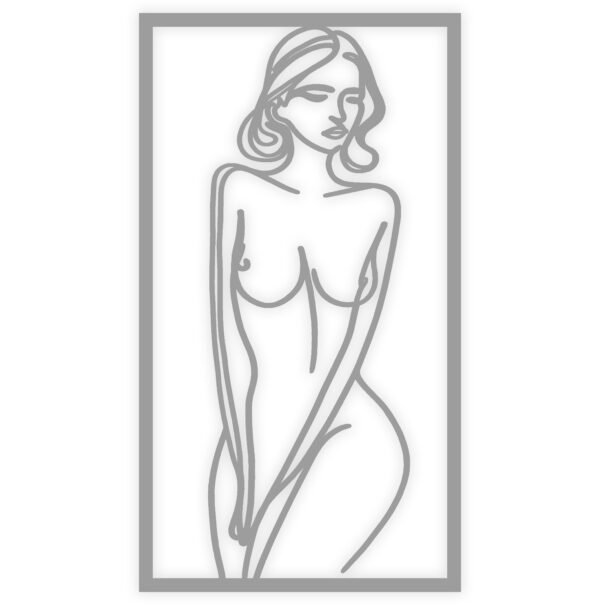 One Line Art, Kobieta Stojąca Przodem - obrazek 10