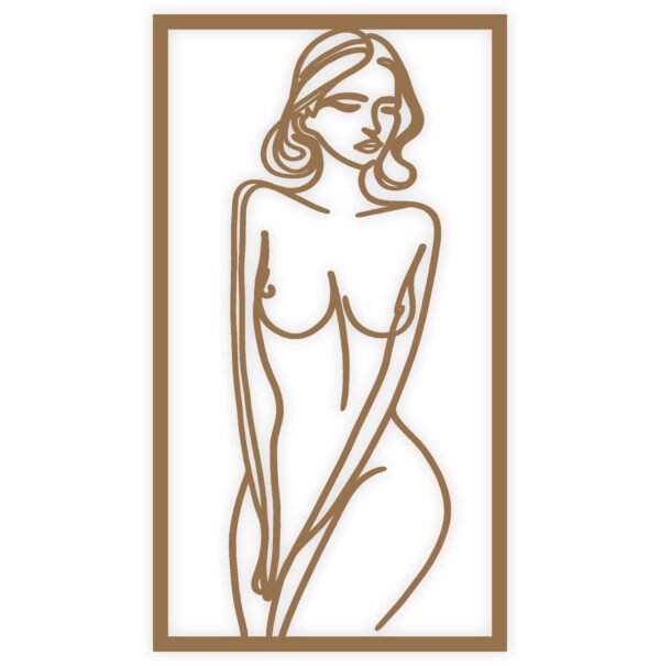 One Line Art, Kobieta Stojąca Przodem - obrazek 12
