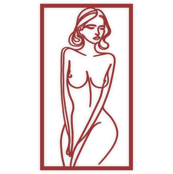 One Line Art, Kobieta Stojąca Przodem - obrazek 13