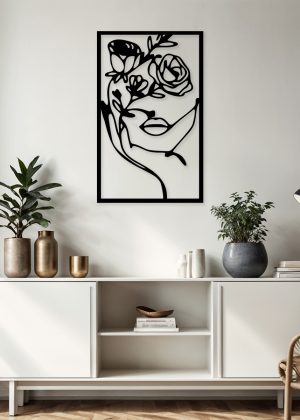 Ozdoba naścienna - Kobiecy Kwiat 3