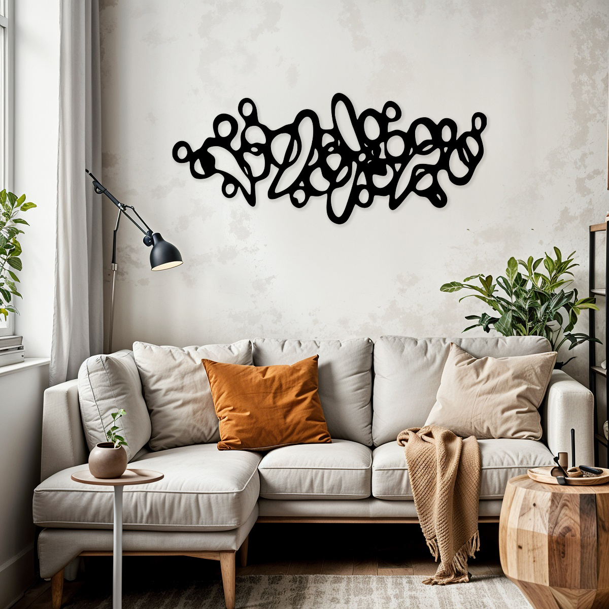 Abstrakcyjna ozdoba naścienna - wzór 5 - obrazek 5