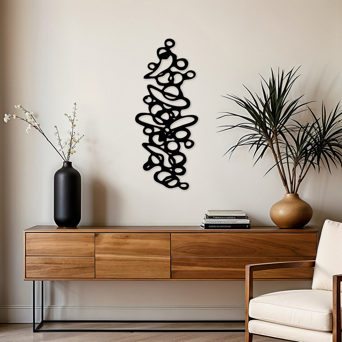 Abstrakcyjna ozdoba naścienna - wzór 5 - obrazek 4