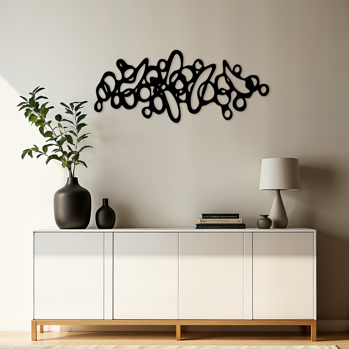 Abstrakcyjna ozdoba naścienna - wzór 5 - obrazek 2