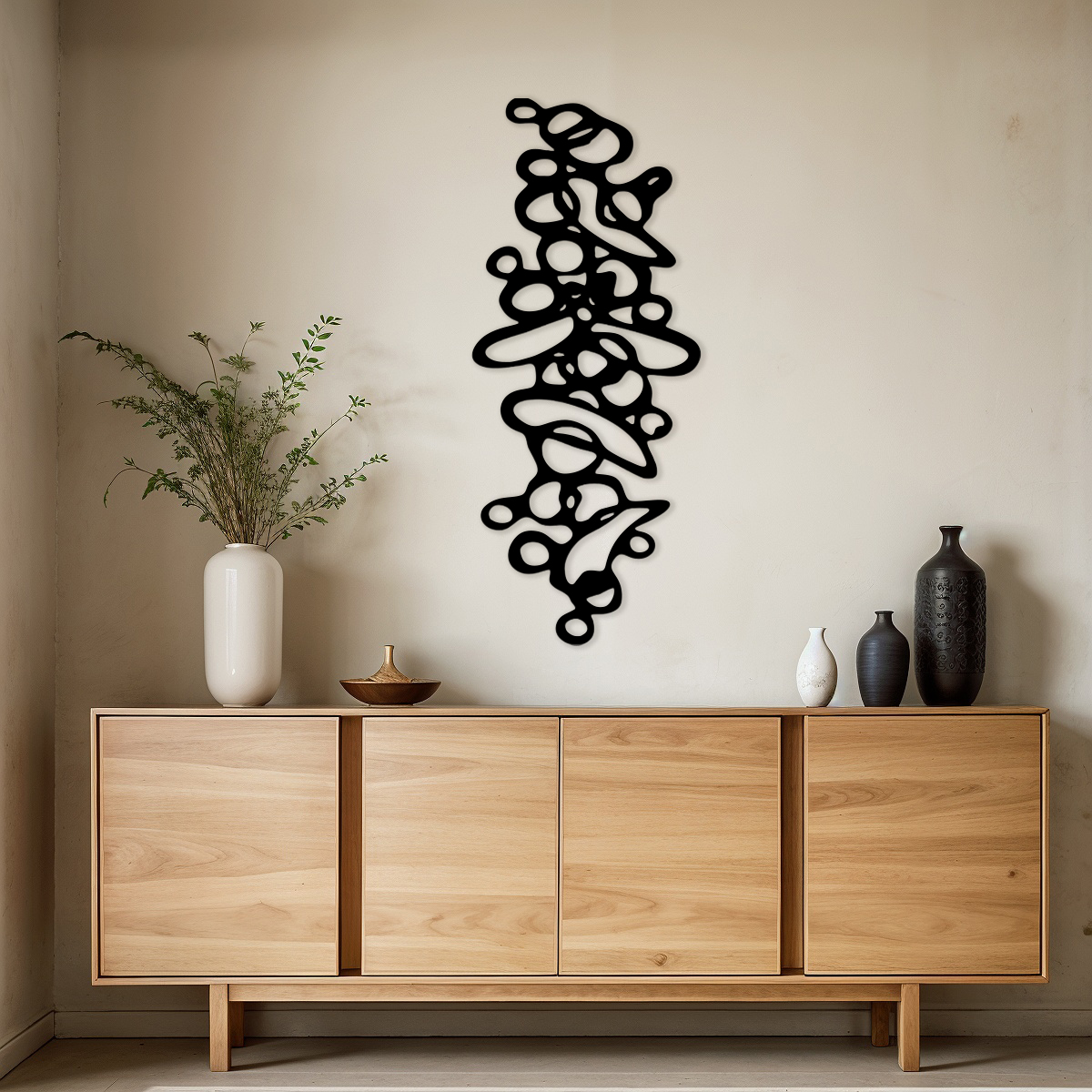 Abstrakcyjna ozdoba naścienna - wzór 5 - obrazek 3