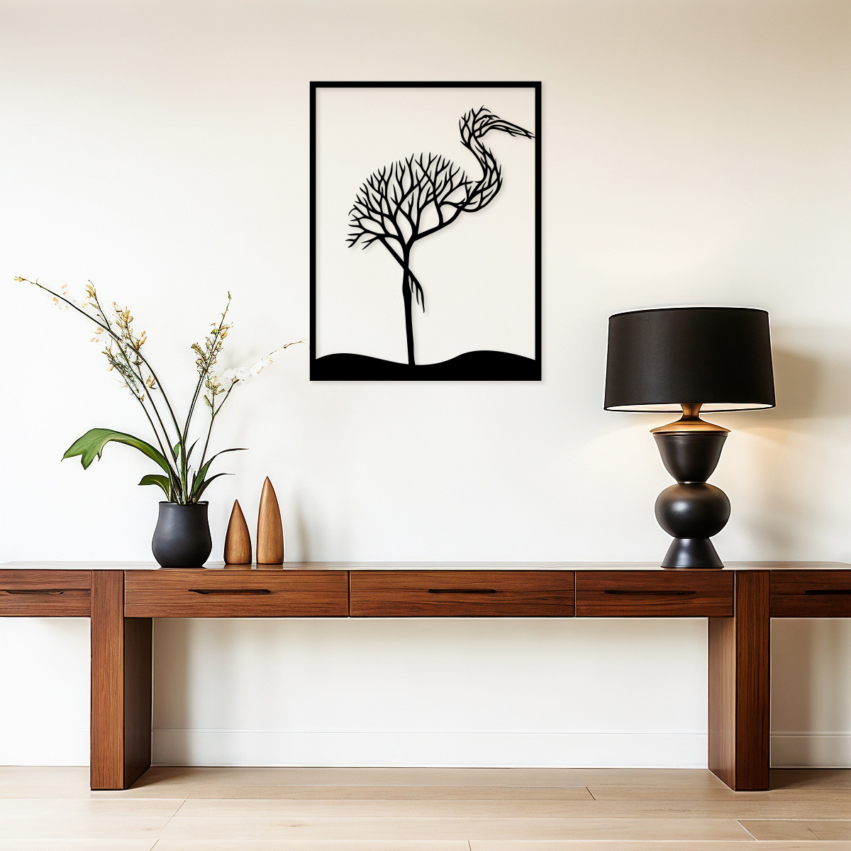 Ozdoba naścienna - Czapla - obrazek 5