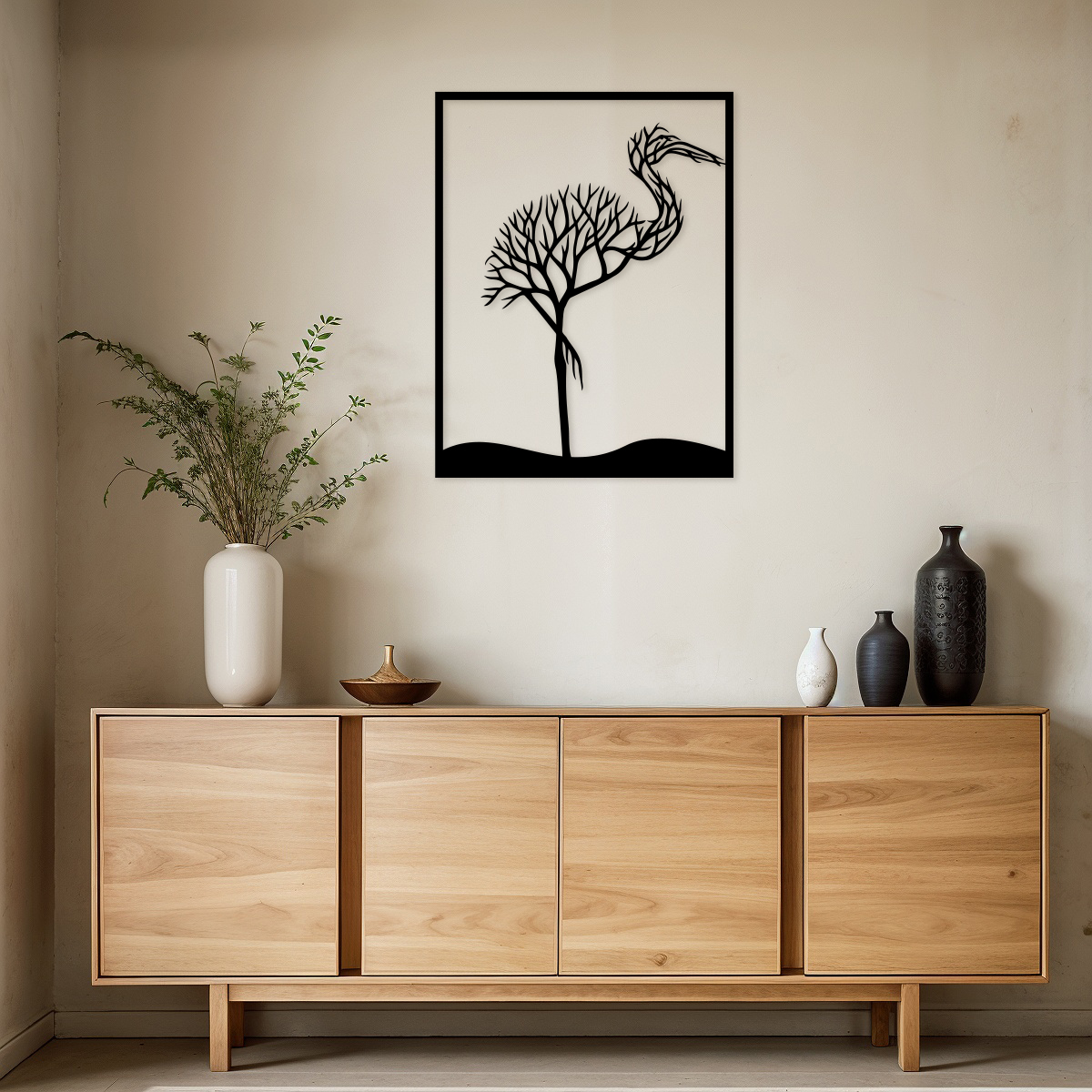 Ozdoba naścienna - Czapla - obrazek 3