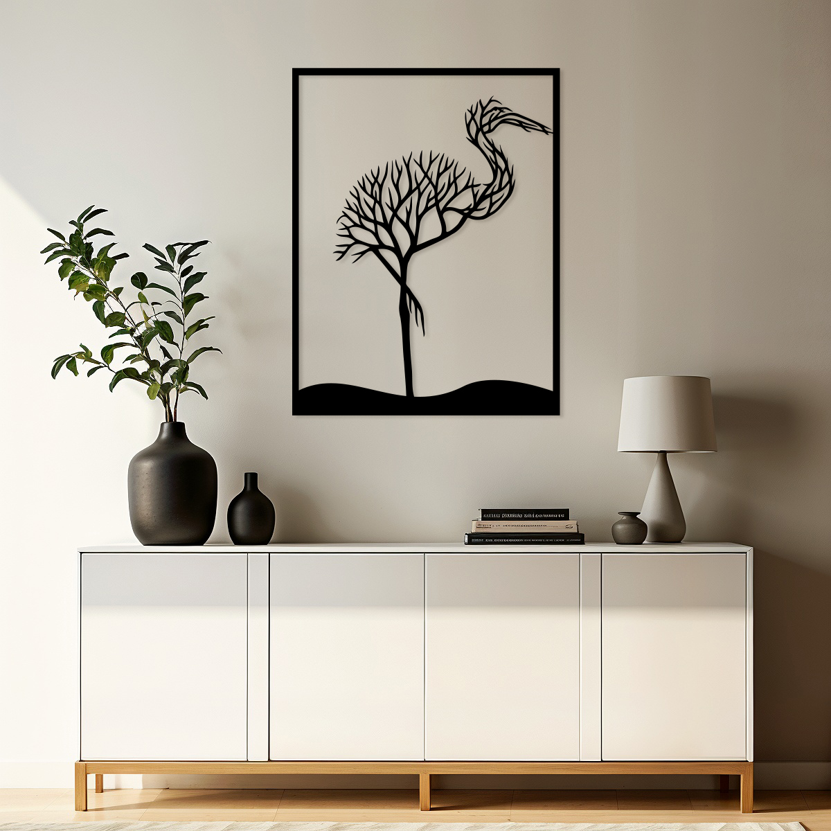 Ozdoba naścienna - Czapla - obrazek 2