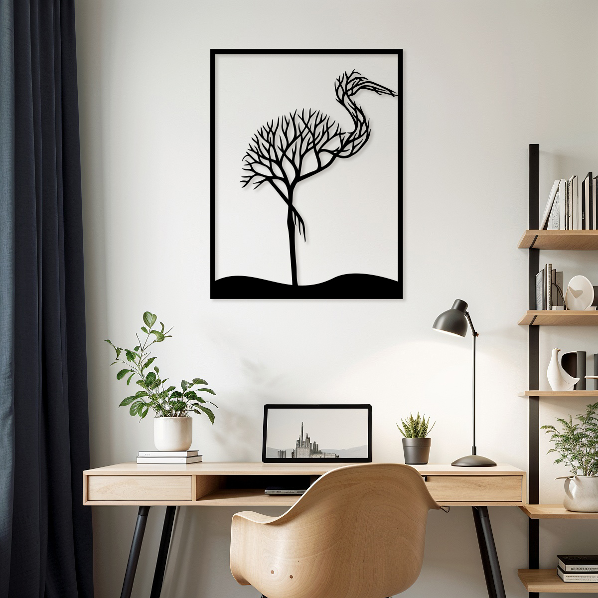 Ozdoba naścienna - Czapla - obrazek 4