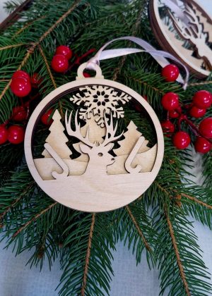 Zestaw trzywarstwowych bombek - 6sztuk