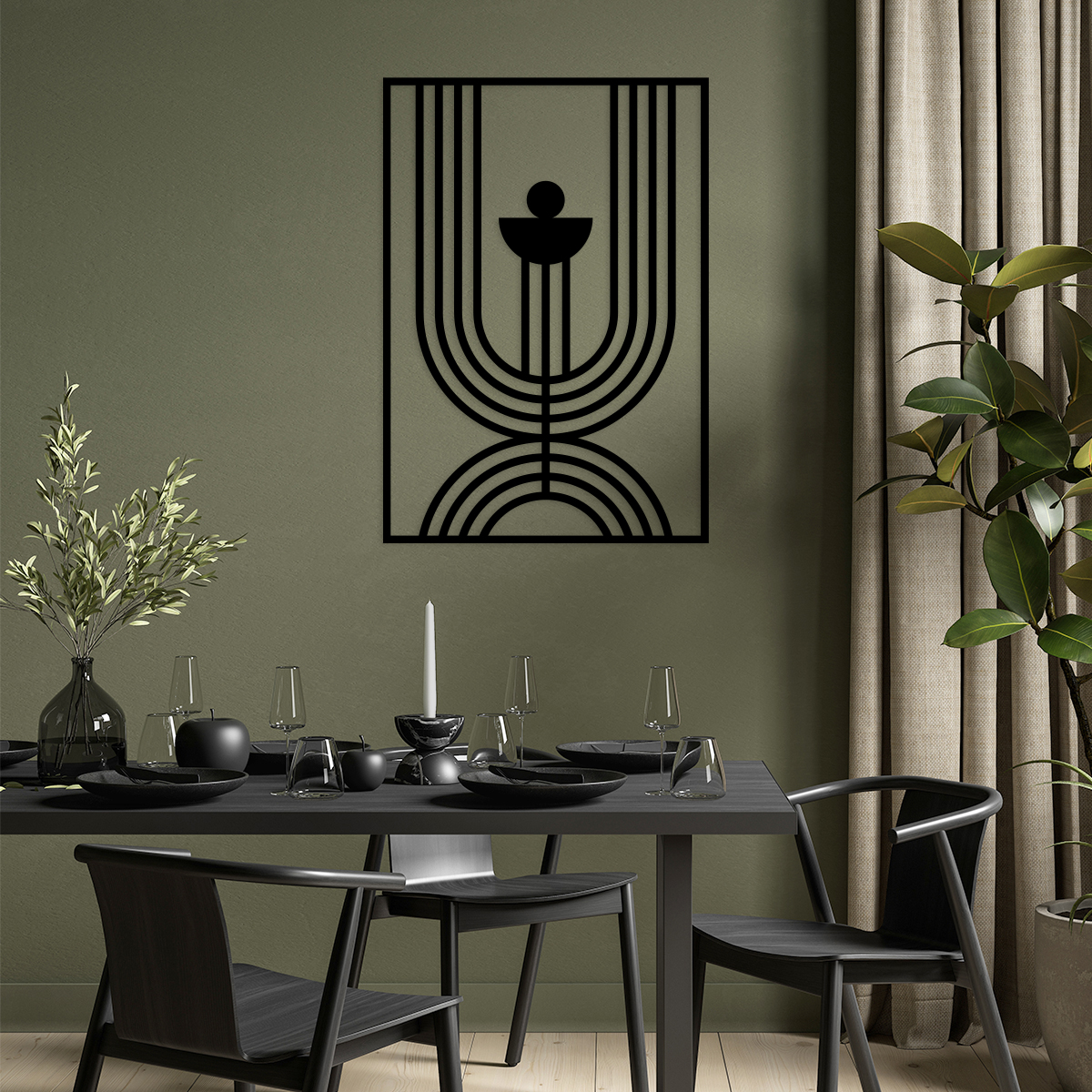 Ozdoba naścienna - Boho Deco - wzór 3 - obrazek 4